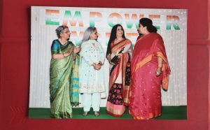 Dr. Prerna Kohli recieving award -In Apperciation of Being an Enabler of Women Towards Sustainable Livelihoods.